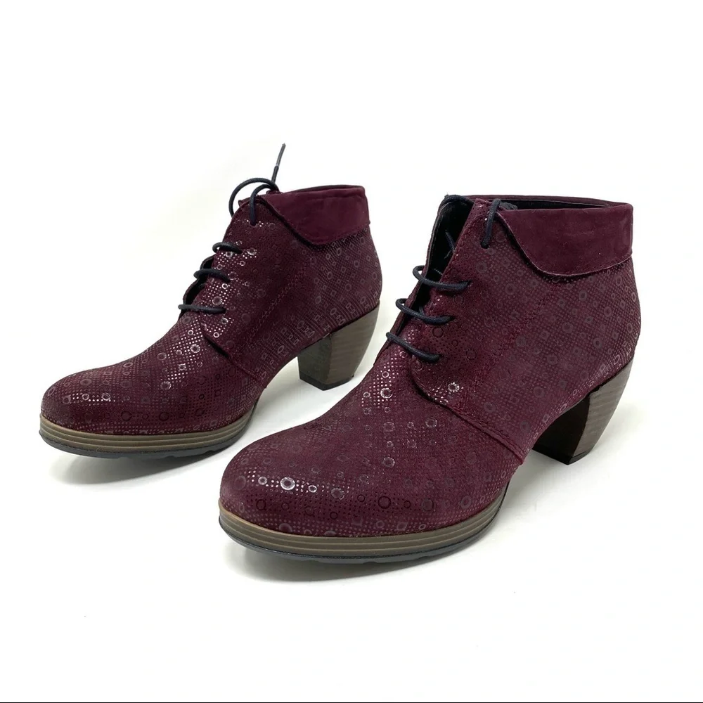 Wolky Jacquerie Leather boots bordo drops
